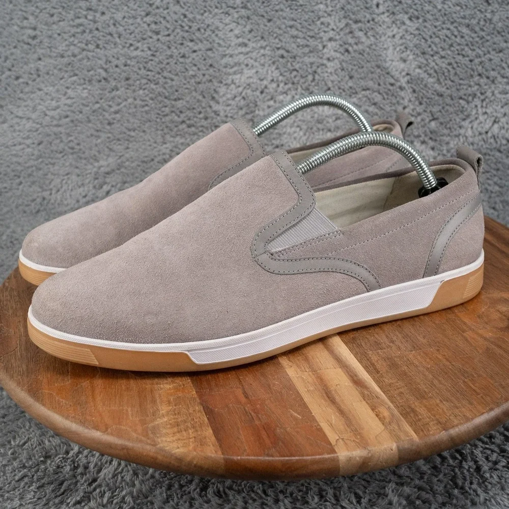 Cole Haan Mens Size 9.5 M Gray Suede Quincy Loafers C12264